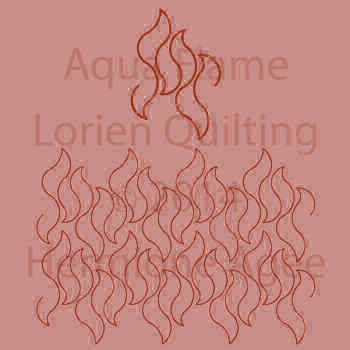 Aqua Flame Lorien Quilting